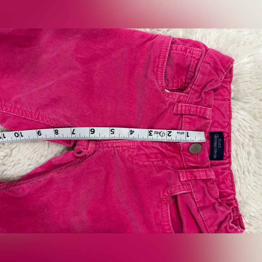 PLACE Hot Pink Skinny Corduroy Adjustable Fit Size 6 - Picture 8 of 13